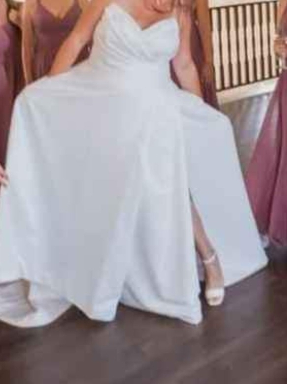 Mikaella Bridal Strapless Sweetheart A-Line Gown in White - Style 2403